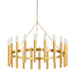 Hudson Valley - 5742-AGB - 20 Light Chandelier - Pali - Aged Brass