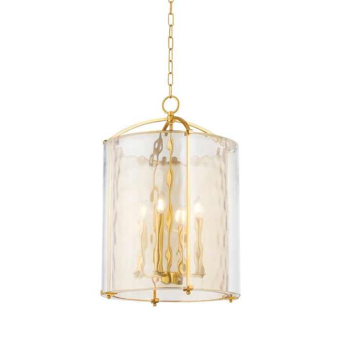 Hudson Valley - 6004-AGB - Four Light Lantern - Ramsey - Aged Brass