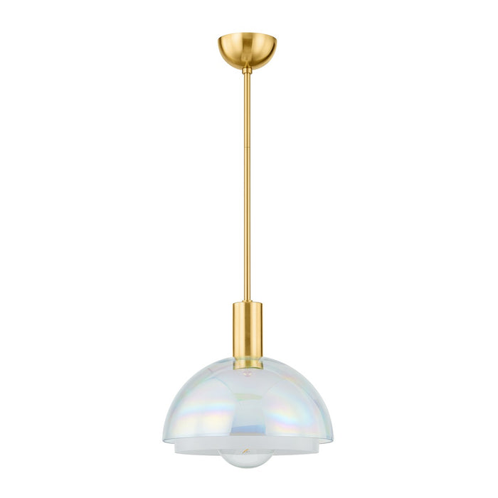 Mitzi - H844701-AGB - One Light Pendant - Modena - Aged Brass