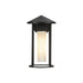 Alora - EW526312BKGO - One Light Exterior Wall Mount - Tenko - Black/Glossy Opal Glass