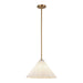 Alora - PD451814AGOP - One Light Pendant - Serena - Aged Brass/Opal Glass