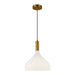 Alora - PD532312AGOP - One Light Pendant - Belleview - Aged Brass/Opal Glass