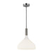 Alora - PD532312BNOP - One Light Pendant - Belleview - Brushed Nickel/Opal Glass