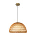 Alora - PD631416BGOP - One Light Pendant - Bondi - Brushed Gold/Opal Glass