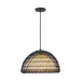 Alora - PD631416MBOP - One Light Pendant - Bondi - Matte Black/Opal Glass