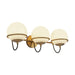 Alora - WV458324AGOP - Three Light Wall Vanity - Alba - Aged Brass/Opal Glass