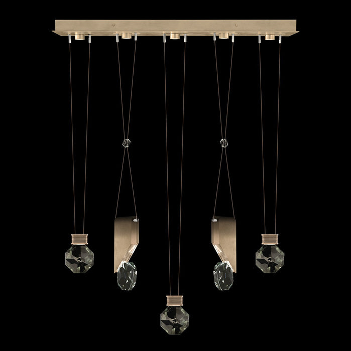 Fine Art - 100006-3-11444 - LED Linear Pendant - Aria - Bronze