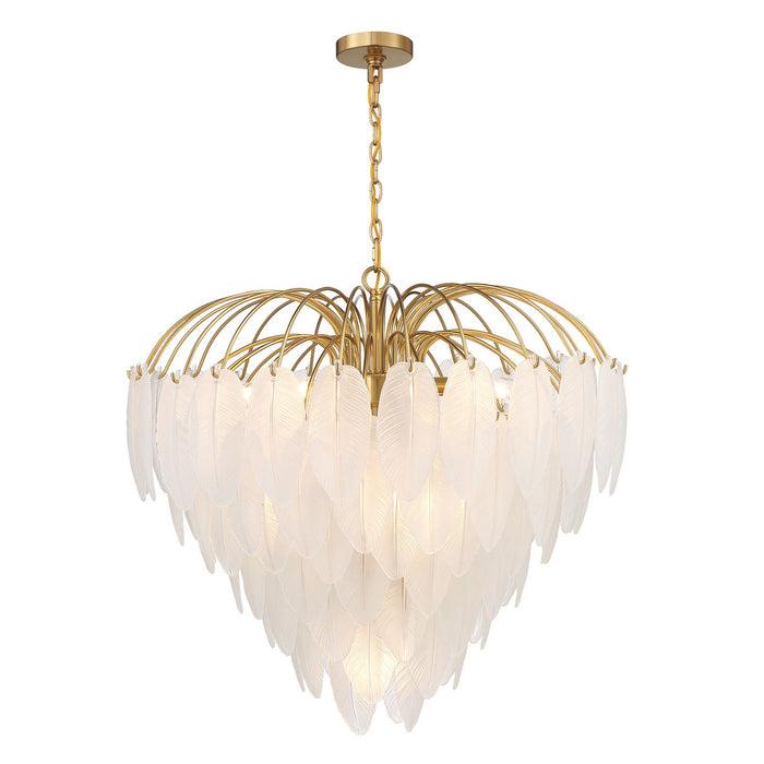 Savoy House - 1-3504-9-322 - Nine Light Chandelier - Boa - Warm Brass