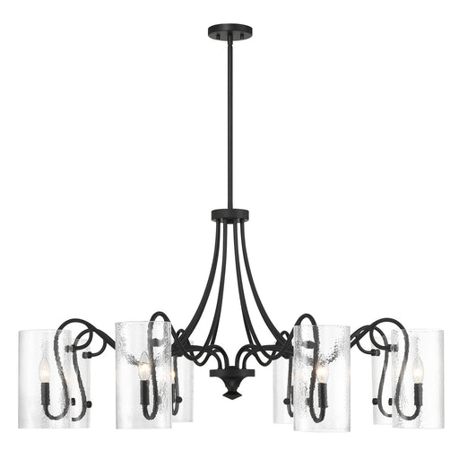 Savoy House - 1-4570-8-89 - Eight Light Chandelier - Calgary - Matte Black