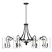 Savoy House - 1-4570-8-89 - Eight Light Chandelier - Calgary - Matte Black