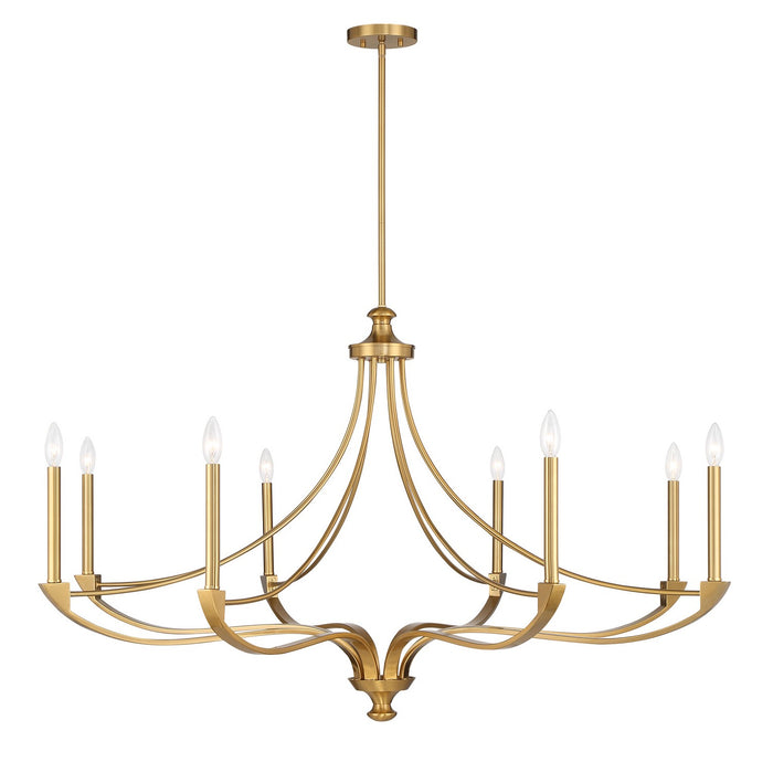 Savoy House - 1-6415-8-322 - Eight Light Chandelier - Preserve - Warm Brass