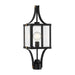 Savoy House - 5-476-144 - One Light Outdoor Post Lantern - Raeburn - Matte Black and Weathered Brushed Brass