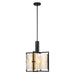 Savoy House - 7-1699-3-143 - Three Light Pendant - Hayward - Matte Black with Warm Brass Accents