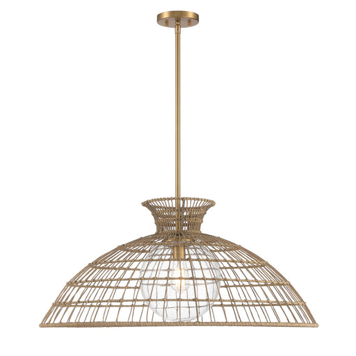 Savoy House - 7-6427-1-322 - One Light Pendant - Lanai - Warm Brass