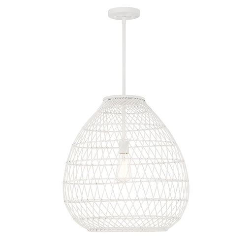 Savoy House - 7-7681-1-83 - One Light Pendant - Maya - Bisque White