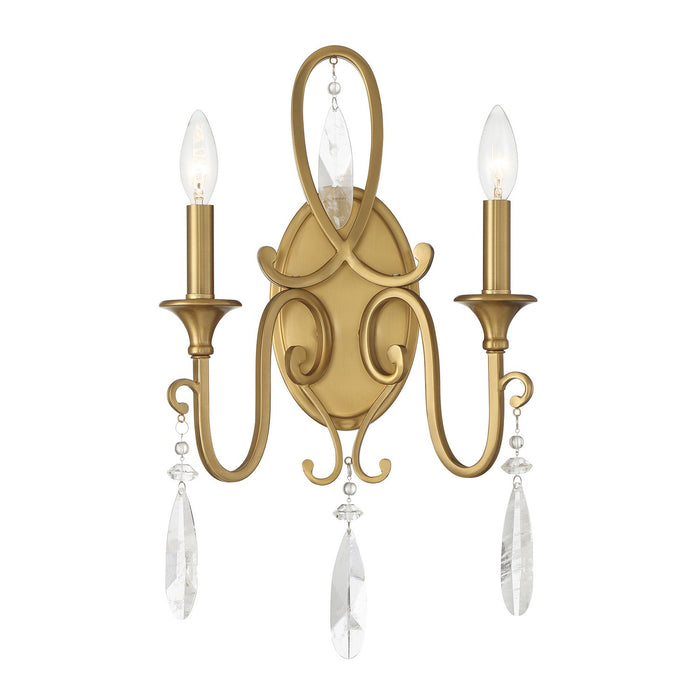 Savoy House - 9-2704-2-322 - Two Light Wall Sconce - Fairchild - Warm Brass