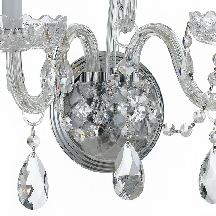 Crystorama - 1032-CH-CL-MWP - Two Light Wall Sconce - Traditional Crystal - Polished Chrome