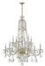 Crystorama - 1112-PB-CL-MWP - 12 Light Chandelier - Traditional Crystal - Polished Brass