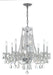 Crystorama - 1138-CH-CL-MWP - Eight Light Chandelier - Traditional Crystal - Polished Chrome