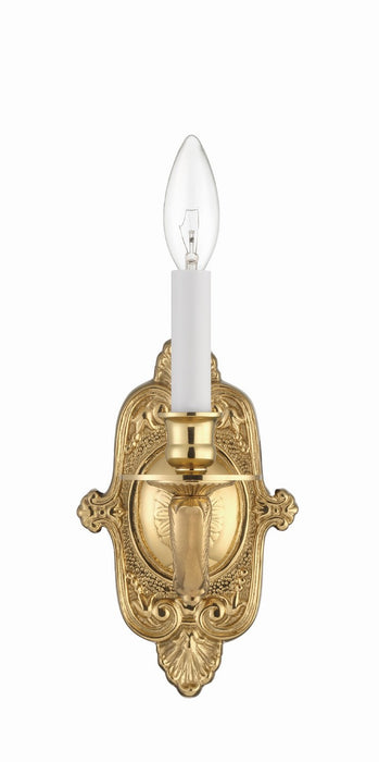 Crystorama - 641-PB - One Light Wall Sconce - Cast Brass Wall Mount - Polished Brass