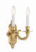 Crystorama - 642-PB - Two Light Wall Sconce - Cast Brass Wall Mount - Polished Brass