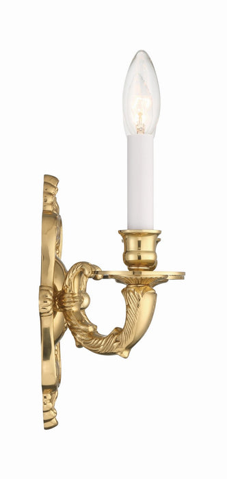 Crystorama - 642-PB - Two Light Wall Sconce - Cast Brass Wall Mount - Polished Brass