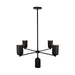 Kuzco Lighting - CH57731-BK - Five Light Chandelier - Nola - Black