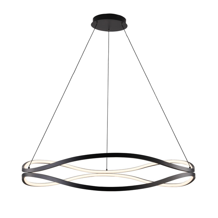 ET2 - E22924-BK - LED Pendant - Curvo - Black