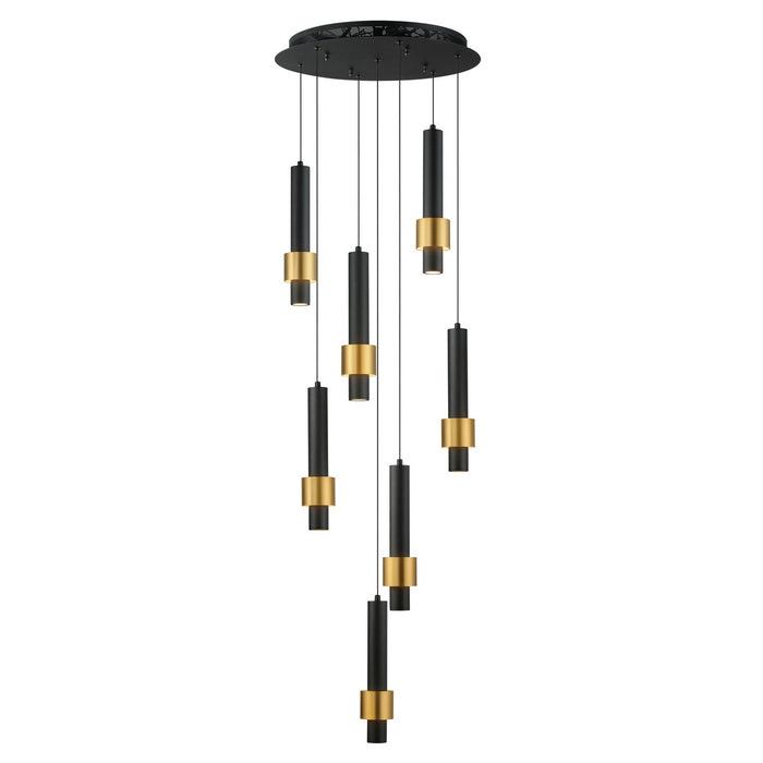 ET2 - E24757-BKGLD - LED Pendant - Reveal - Black / Gold