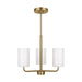 Generation Lighting. - GLC1003SB - Three Light Chandelier - Rhett - Satin Bronze