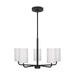 Generation Lighting. - GLC1015MBK - Five Light Chandelier - Rhett - Midnight Black