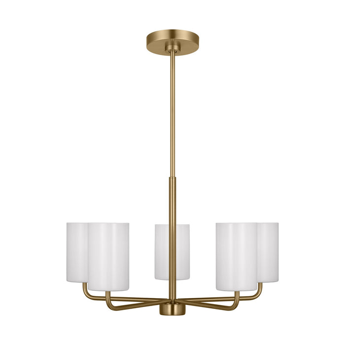 Generation Lighting. - GLC1015SB - Five Light Chandelier - Rhett - Satin Bronze