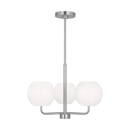 Generation Lighting. - GLC1043BS - Three Light Chandelier - Rory - Brushed Steel