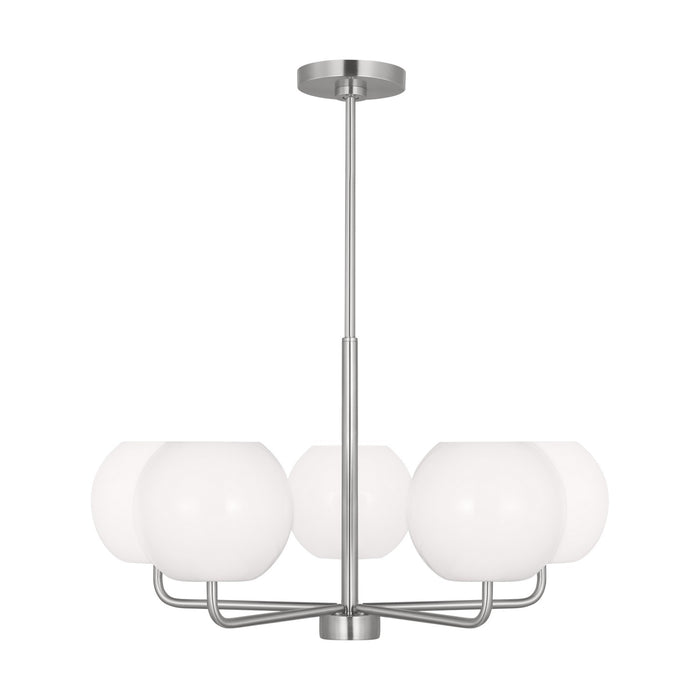 Generation Lighting. - GLC1055BS - Five Light Chandelier - Rory - Brushed Steel