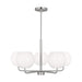 Generation Lighting. - GLC1055BS - Five Light Chandelier - Rory - Brushed Steel