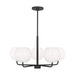 Generation Lighting. - GLC1055MBK - Five Light Chandelier - Rory - Midnight Black