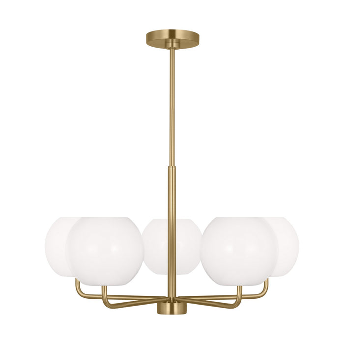 Generation Lighting. - GLC1055SB - Five Light Chandelier - Rory - Satin Bronze