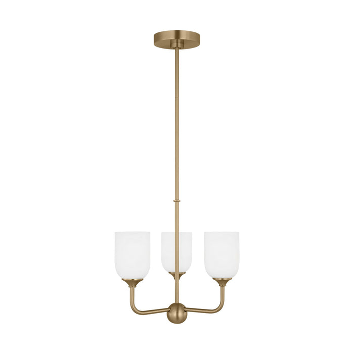 Generation Lighting. - GLC1073SB - Three Light Chandelier - Emile - Satin Bronze