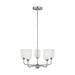 Generation Lighting. - GLC1085BS - Five Light Chandelier - Emile - Brushed Steel