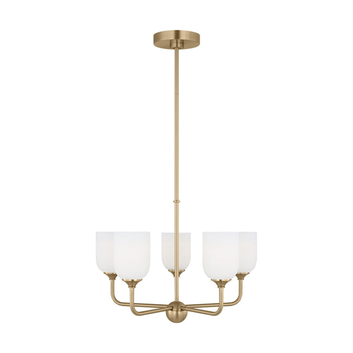 Generation Lighting. - GLC1085SB - Five Light Chandelier - Emile - Satin Bronze