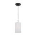 Generation Lighting. - GLP1001MBK - One Light Mini Pendant - Rhett - Midnight Black