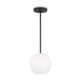 Generation Lighting. - GLP1011MBK - One Light Mini Pendant - Rory - Midnight Black