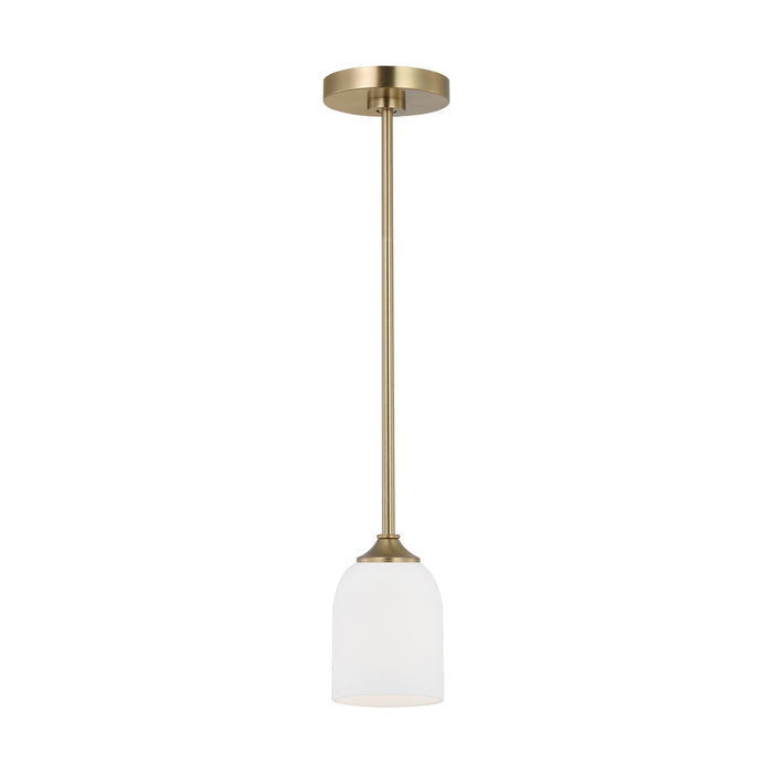 Generation Lighting. - GLP1021SB - One Light Mini Pendant - Emile - Satin Bronze