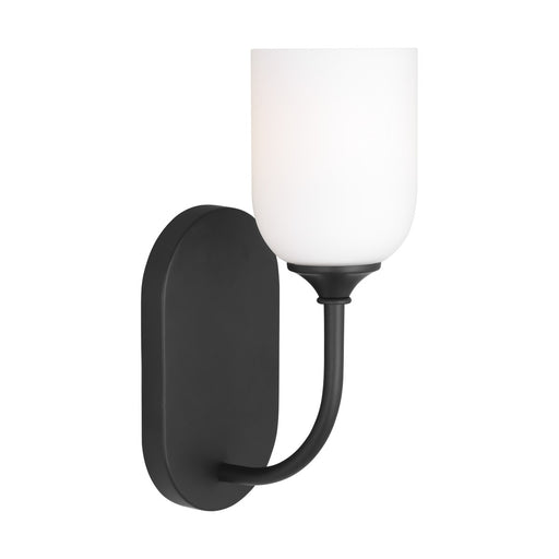 Generation Lighting. - GLV1021MBK - One Light Vanity - Emile - Midnight Black