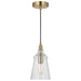 Generation Lighting. - P1449SB - One Light Mini Pendant - Loras - Satin Brass