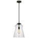 Generation Lighting. - P1459MBK - One Light Pendant - Loras - Midnight Black