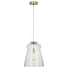 Generation Lighting. - P1459SB - One Light Pendant - Loras - Satin Brass