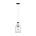 Generation Lighting. - P1484MBK - One Light Pendant - Marino - Midnight Black