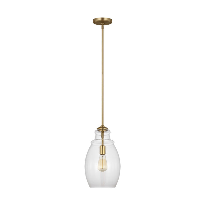 Generation Lighting. - P1484SB - One Light Pendant - Marino - Satin Brass