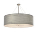 Justice Designs - FAB-9599-GRAY-NCKL - 12 Light Pendant - Textile - Brushed Nickel